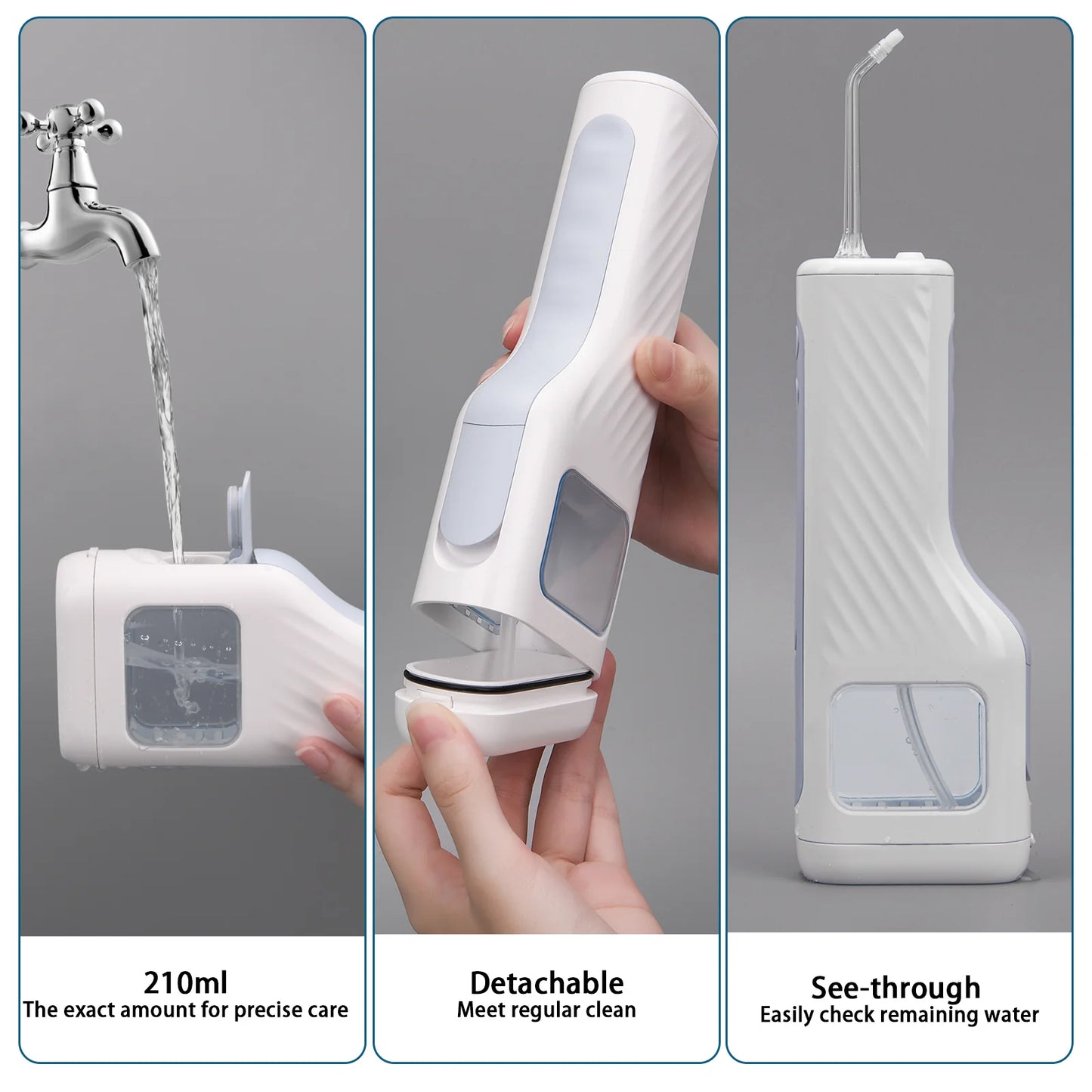 NEW PIKSPEAK CORDLESS PORTABLE WATER FLOSSER P50 WITH 5 MODES, 30-DAY BATTERY LIFE