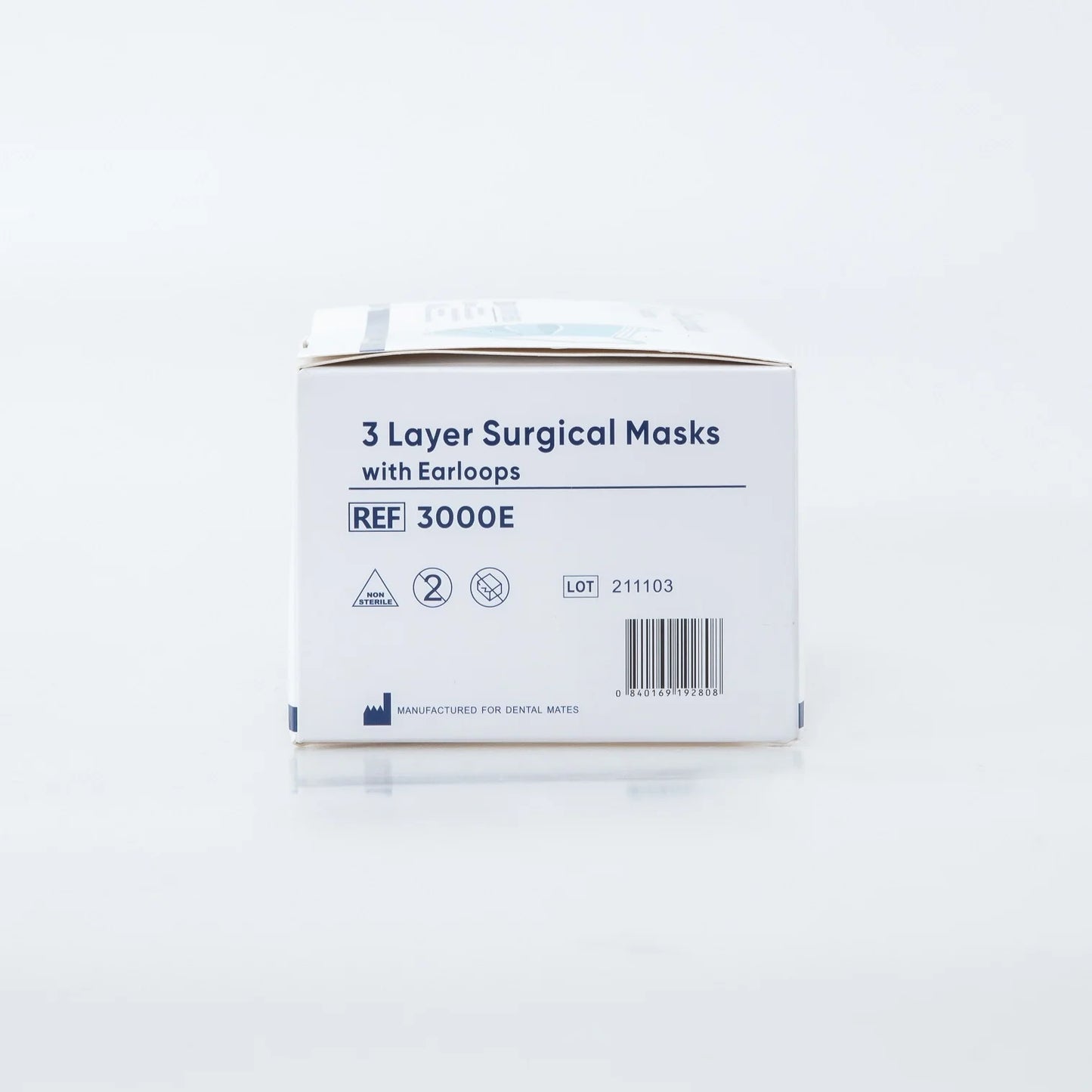 ASTM Level 3 Medical and Surgical Facemasks 1,000pcs per case FDA 510K cleared.