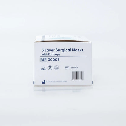 ASTM Level 3 Medical and Surgical Facemasks 1,000pcs per case FDA 510K cleared.