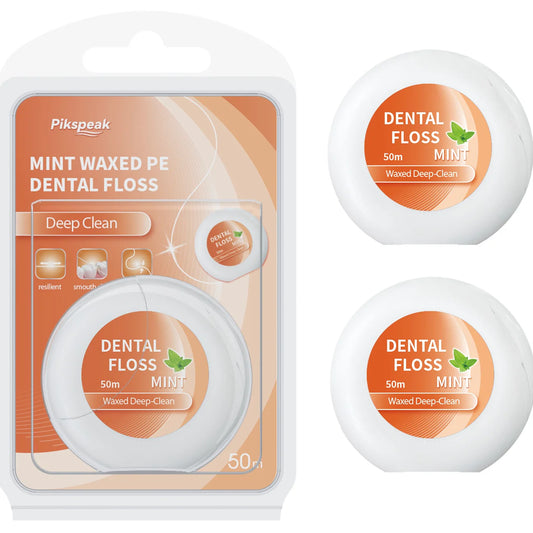 PIKSPEAK MINT WAXED PE DENTAL FLOSS (50M)