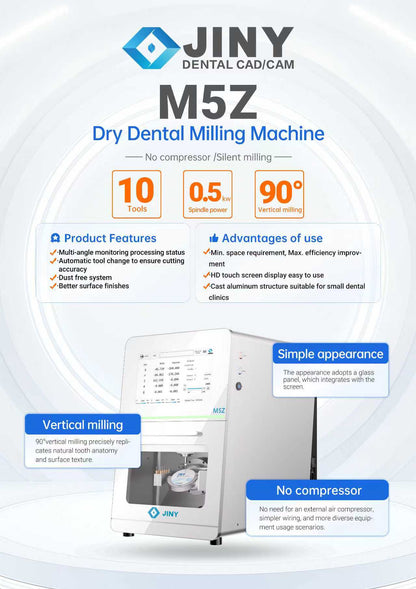 Jiny M5Z Chairside Dental Milling Machine(No Compressor Air)